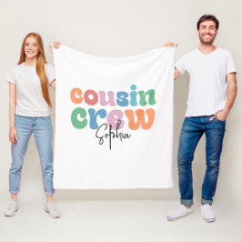 Manta Polar Tripulación de Primos Groovy Personalizada