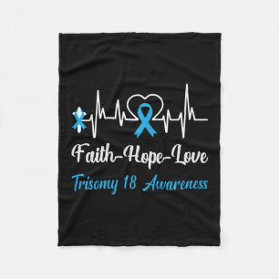 Manta Polar Trisomy 18 Conciencia Heartbeat Cruz Cristiana Fai