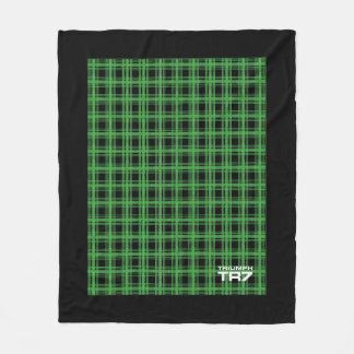 Manta Polar Triumph TR7 - Green Tartán / Plana Funda Fleece Bl