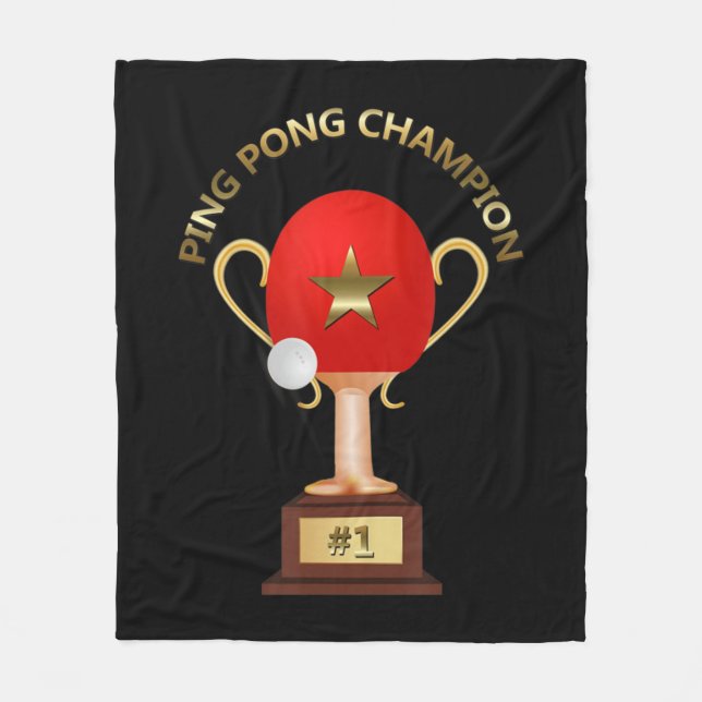 Manta Polar Trofeo de Ping Pong (Anverso)