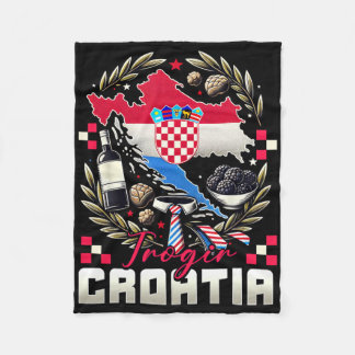 Manta Polar Trogir Croatia Souvenir Croatian Flag Map