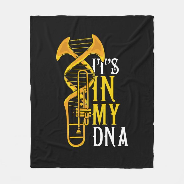 Manta Polar Trombone Gift Men Jazz Music Marching Band (Anverso)