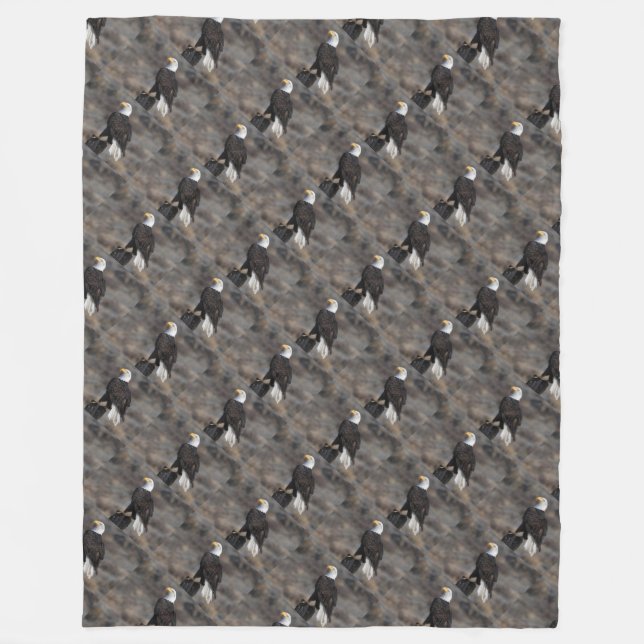 Manta Polar tropas de honor de águila calva Estados Unidos art (Anverso)