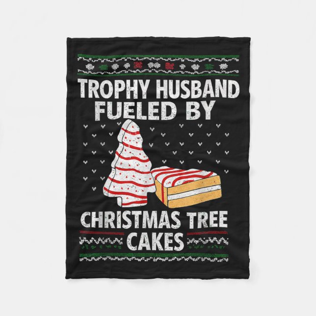 Manta Polar Trophy Husband Fueled By Christmas Tree Cakes Funn (Anverso)