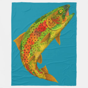 Manta Polar Trucha arco iris de hoja de lápiz 5