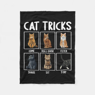 Manta Polar Trucos divertidos de gatos 