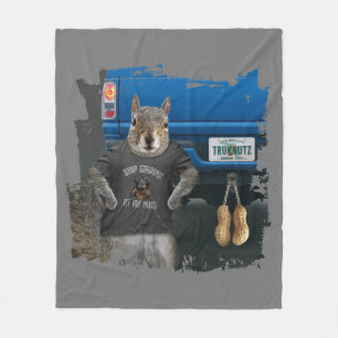 Manta Polar Truk Nutz - graciosas nueces de camión de ardilla