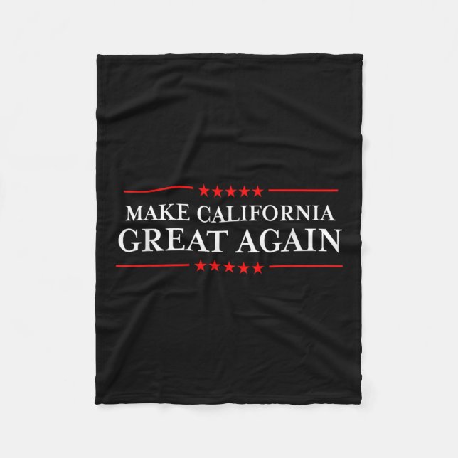 Manta Polar Trump 2020 Camisetas Ltd - Make California Great (Anverso)