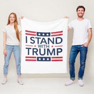 Manta Polar Trump 2024 Me pongo con Trump apoyo al presidente