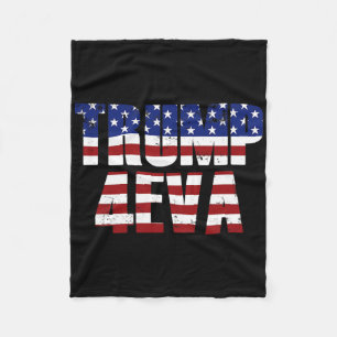 Manta Polar Trump 4eva Divertido Meme de Trump Bandera America