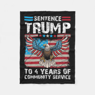 Manta Polar Trump A 4 Años De Servicio Comunitario Trump 2024