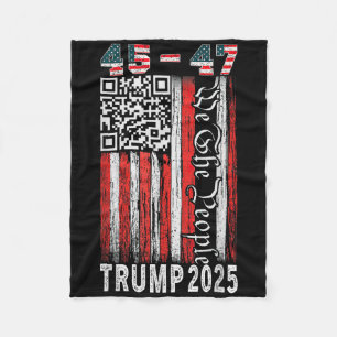 Manta Polar Trump baila troll Qr Divertido presidente Trump