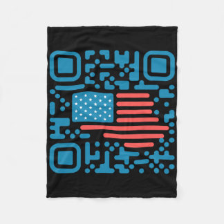 Manta Polar Trump baila troll Qr Divertido presidente Trump