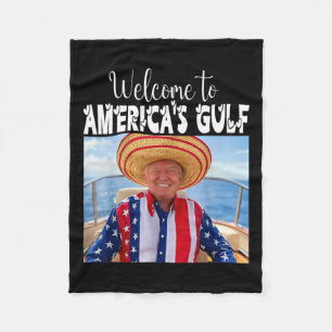Manta Polar Trump Bienvenido al Golfo de América Divertido Tru