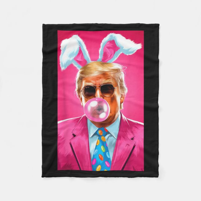 Manta Polar Trump Blowing Bubble Gum Political Republican East (Anverso)