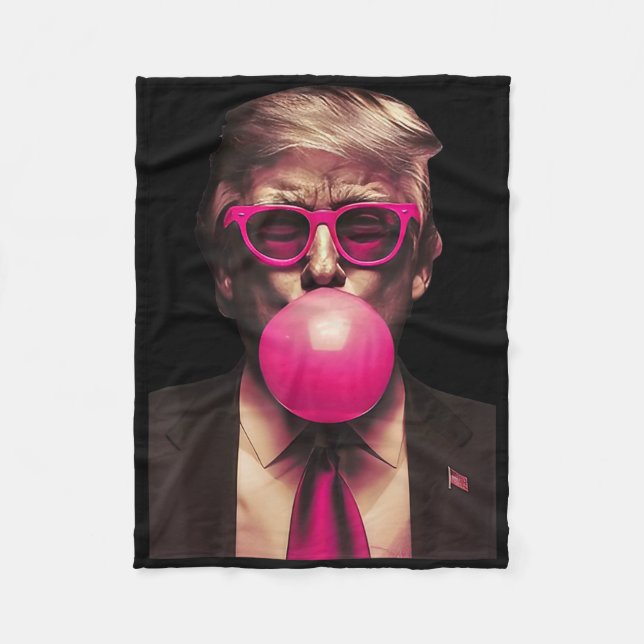 Manta Polar Trump Bubble Gum es gracioso (Anverso)