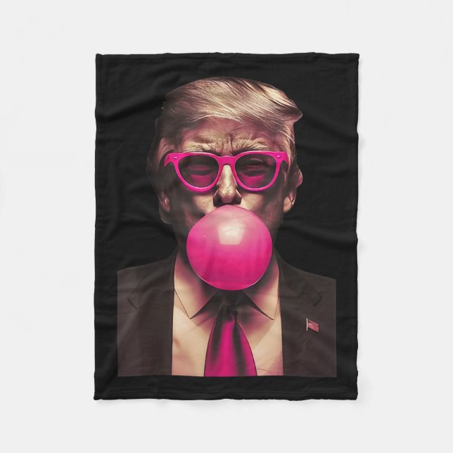 Manta Polar Trump Bubble Gum es gracioso (Anverso)