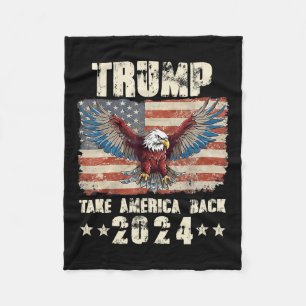 Manta Polar Trump Eagle Eagle Eeuu President 2024 Recuperar Es