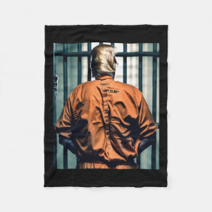 Manta Polar Trump En Prisión Naranja Jumpsuit Hand Cuffed Culp