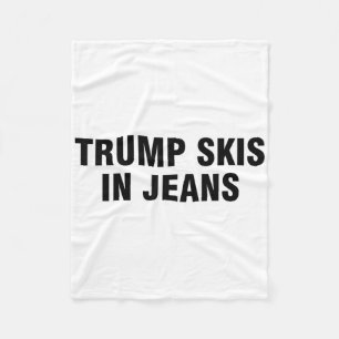 Manta Polar Trump esquía en vaqueros 