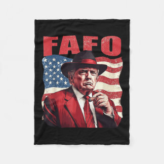 Manta Polar Trump Fafo Funny Fafo Trump Bandera estadounidense