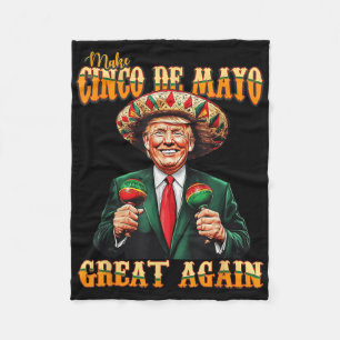 Manta Polar Trump Fiesta otra vez graciosa para el Cinco De Ma