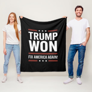 Manta Polar Trump Ganó MAGA Trump Ganador 2024 Arregla América