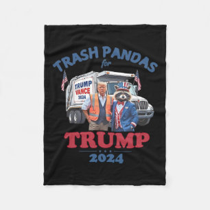 Manta Polar Trump Garbyge Trash Pandas para Trump 2024