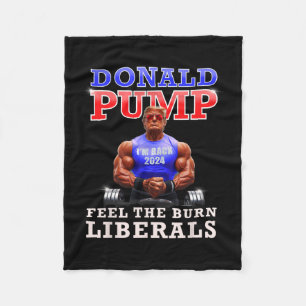 Manta Polar Trump gracioso se siente como los liberales quemad