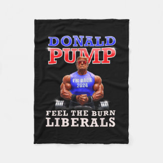 Manta Polar Trump gracioso se siente como los liberales quemad