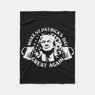 Manta Polar Trump Haz el Día de San Patricio Grande de Nuevo B