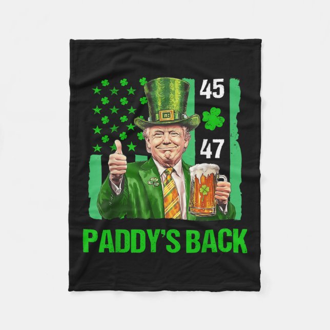 Manta Polar Trump Haz que Estados Unidos tenga suerte me neces (Anverso)