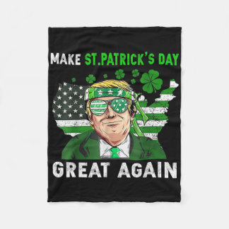 Manta Polar Trump Make St Patricks Day Great Again Funny Trump