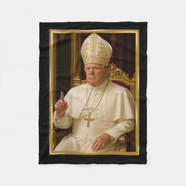 Manta Polar Trump Por El Papa Contra El Presidente De Los Cami (Anverso)
