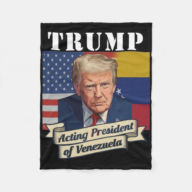 Manta Polar Trump presidente interino de Venezuela  (Anverso)