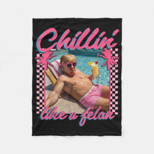 Manta Polar Trump Shirt Gracioso Chillin Como Un Felon Trump 2
