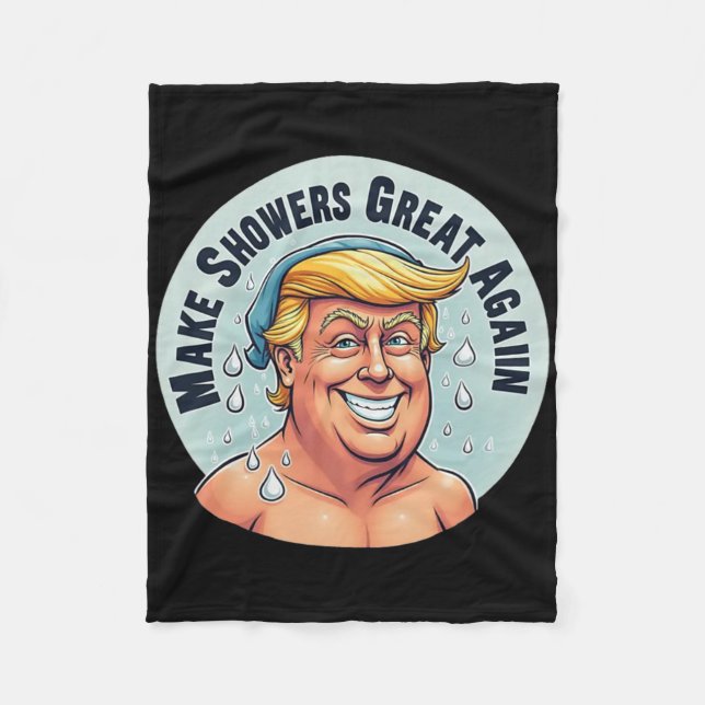Manta Polar Trump Shower Grear otra vez (Anverso)
