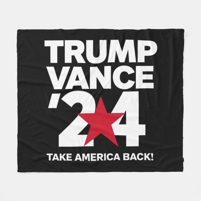 Manta Polar Trump Vance 2024 Vota las elecciones de Trump 2024 (Frente (Horizontal))