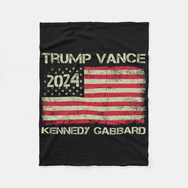 Manta Polar Trump Vance Kennedy Gabbyrd Jaque Mate Tomar Améri (Anverso)