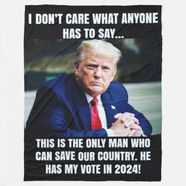 Manta Polar TRUMP y las elecciones (Anverso)