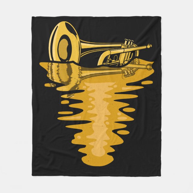 Manta Polar Trumpet jugador músico marcha trompetista de banda (Anverso)