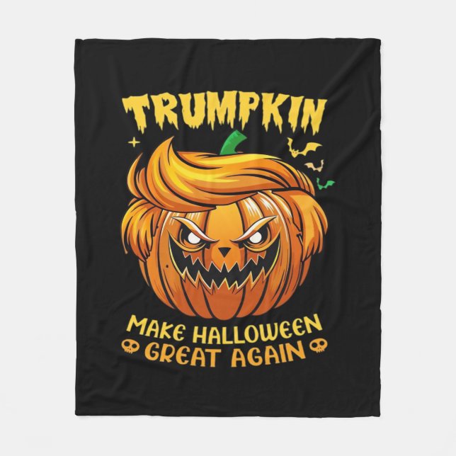 Manta Polar Trumpkin Halloween: Haz que Halloween vuelva a ser (Anverso)