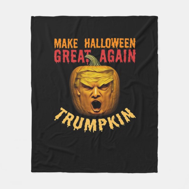 Manta Polar Trumpkin vuelve a hacer grande a Halloween - Funny (Anverso)