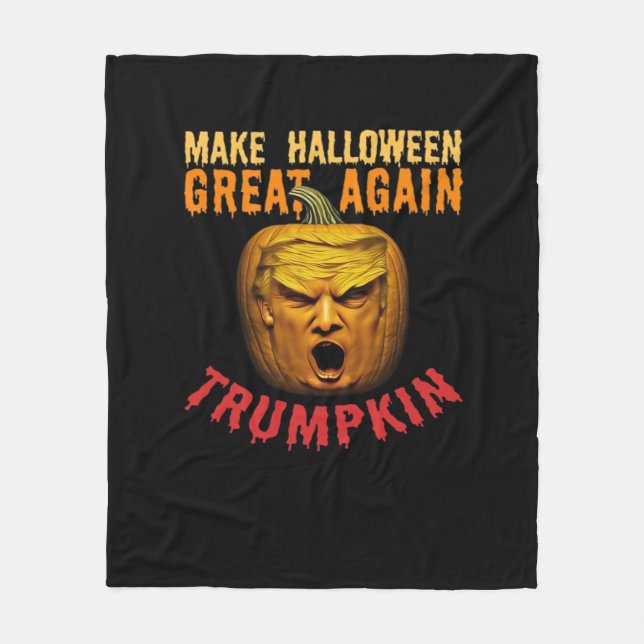 Manta Polar Trumpkin vuelve a hacer grande a Halloween - Funny (Anverso)