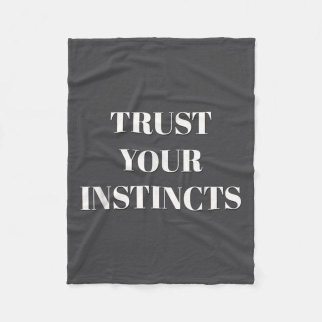 Manta Polar Trust Your Instincts Motivational  (Anverso)