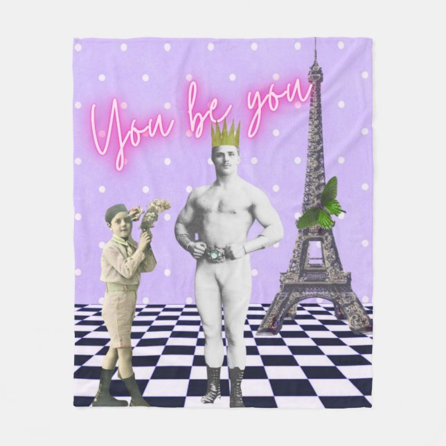 Manta Polar Tú eres tú fortaleciendo el arte pop (Anverso)