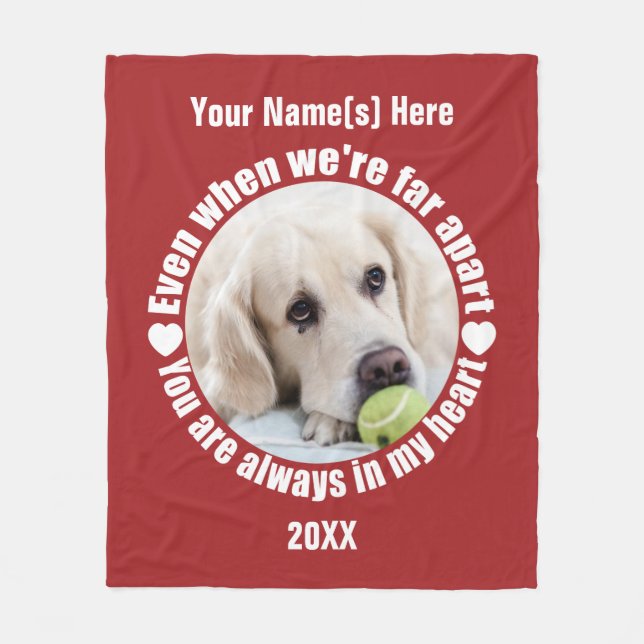 Manta Polar TU FOTO Far Apart Love cobertizo (Anverso)