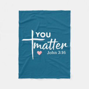 Manta Polar Tú Juan 3 16 Versículo Bíblico Fe Cristiana Insrat