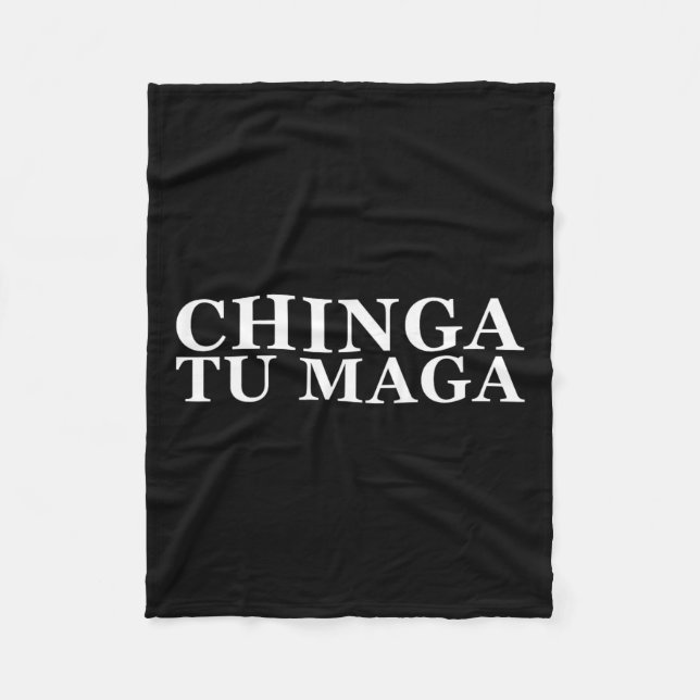 Manta Polar Tu Maga Anti Trump Palabra Latinoamericana Mexican (Anverso)