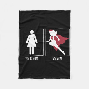 Manta Polar Tu Mamá Vs A Mi Mamá Guerrera De Células De Enferm